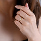 18K Solid Gold Natural Diamond Ring