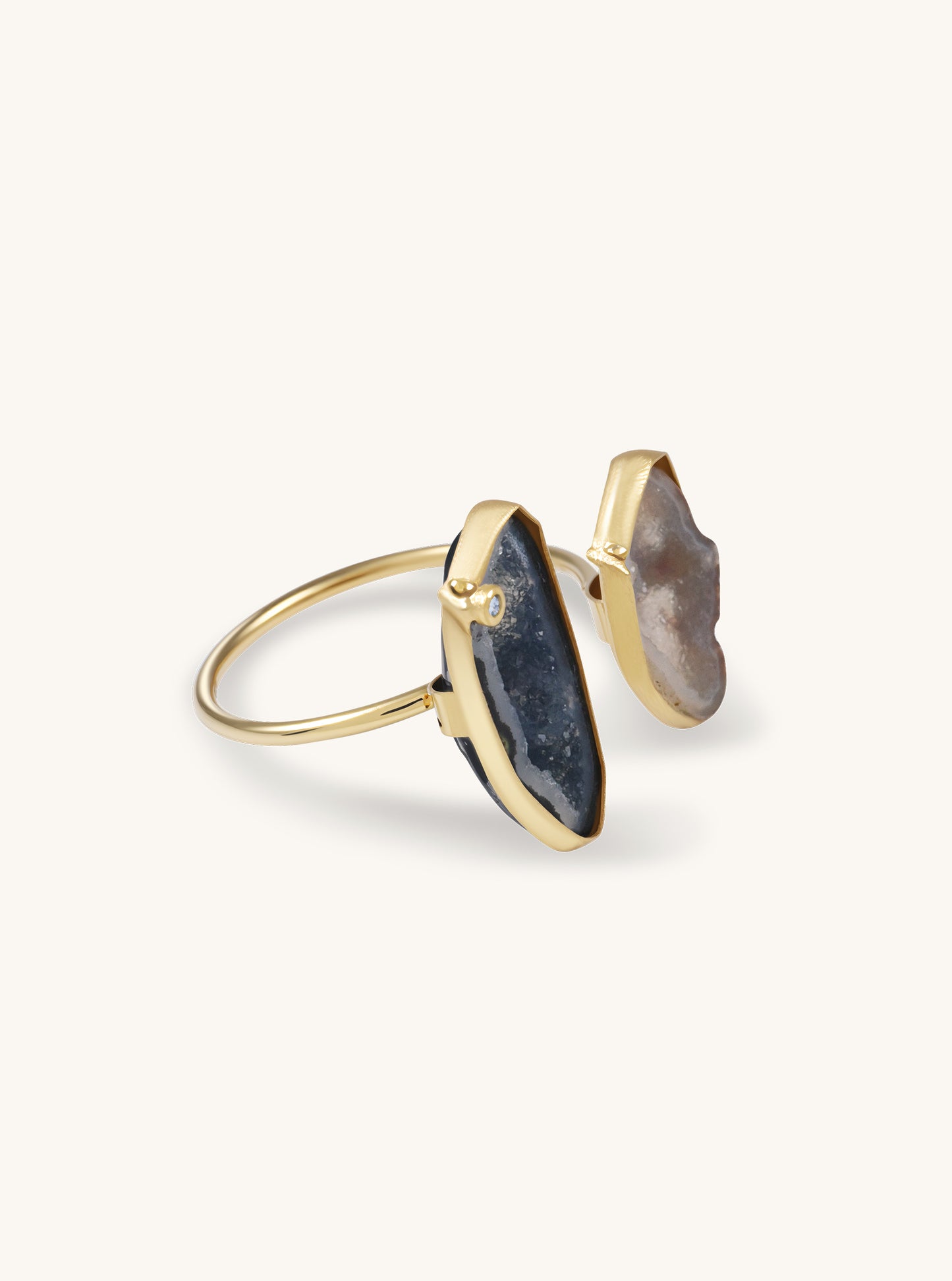 Natura Dual Geode Ring