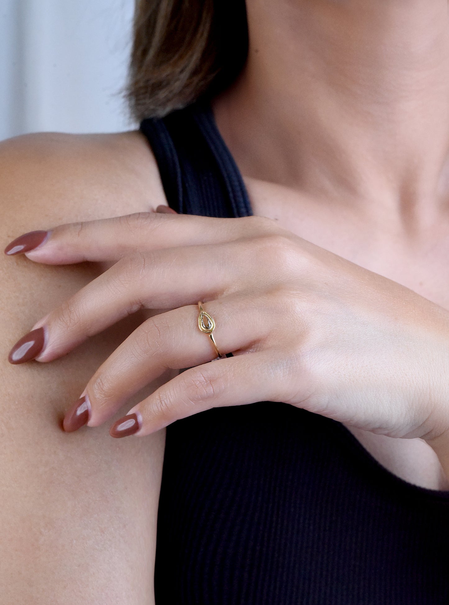 Teardrop Lumière Diamond Ring