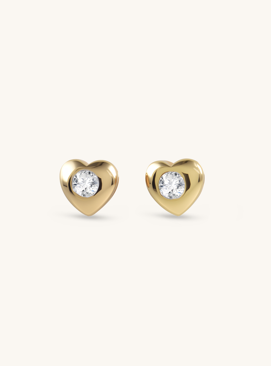 Eternal Heart Diamond Studs