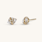 18k Solid Gold Lumière Herkimer Earrings