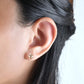 18k Solid Gold Lumière Herkimer Earrings