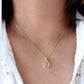 16"+2" CZ WishBone Necklace