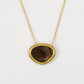 Natural Gemstone Kidney Shaped Necklace