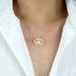 Natural Gemstone Kidney Shaped Necklace