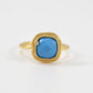 Handcrafted Gemstone Ring with Diamond