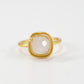 Handcrafted Gemstone Ring with Diamond