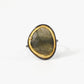 The Golden Kidney Ring with Diamond