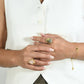 The Golden Kidney Ring with Diamond
