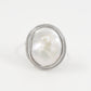 Mother of Pearl Ring with Diamond