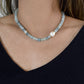 Aquamarine Necklace with Natural Baroque Pearl