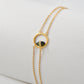 Tourmaline Halo Bracelet with Diamond