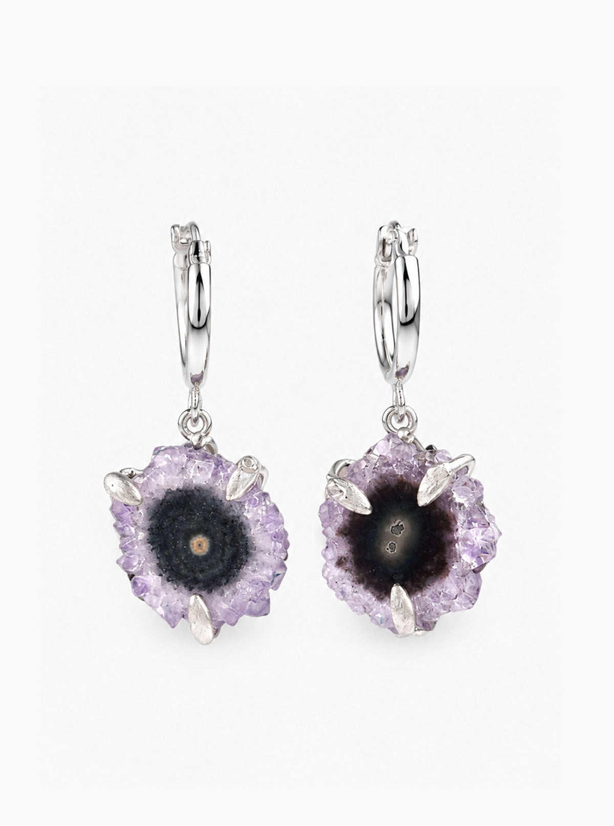 Amethyst Stalactite Drop Earrings