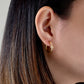 Herkimer Diamond Hoop Earring