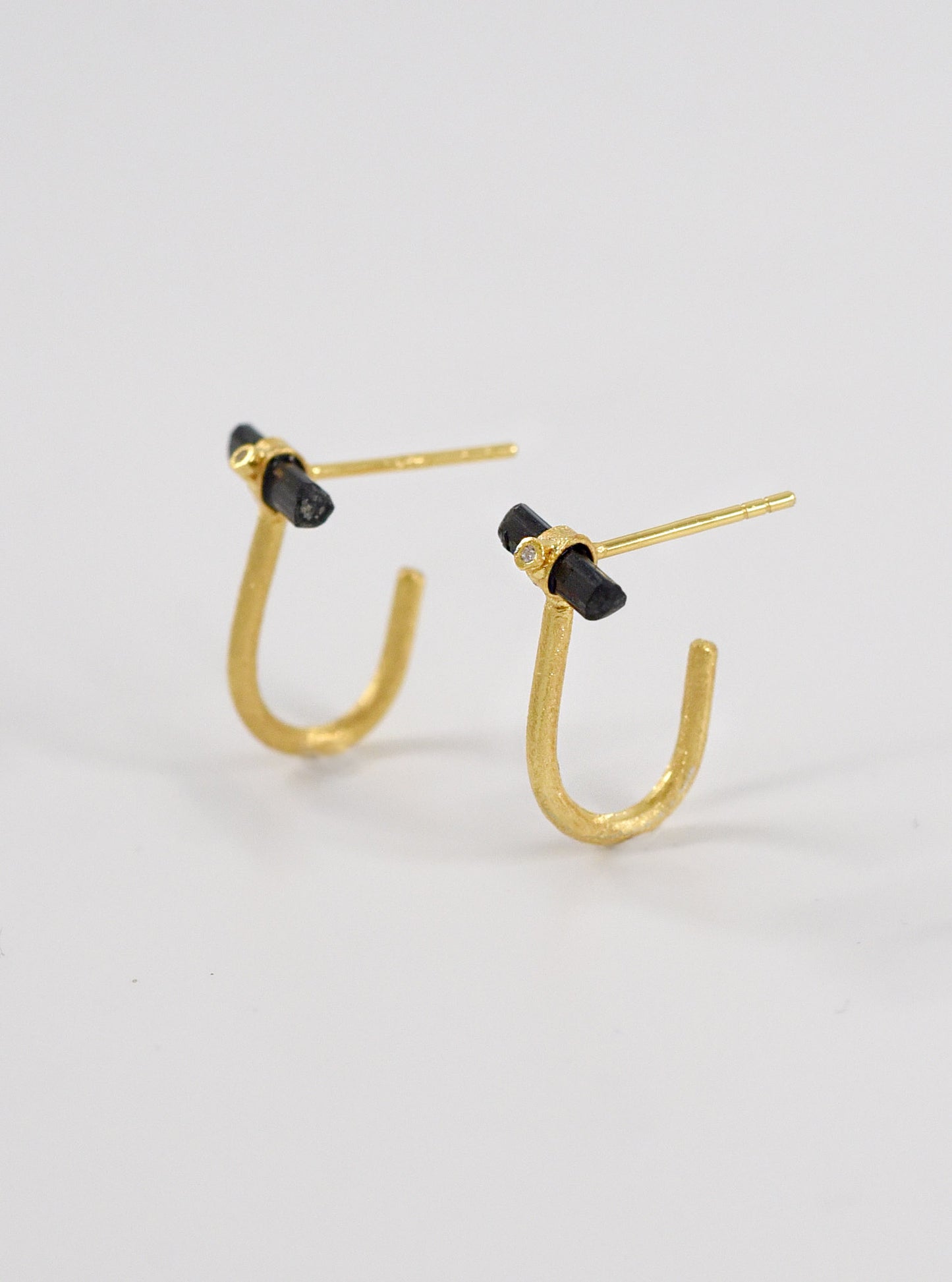 Tourmaline Orbit Hoop Earrings