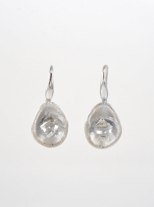 Aurora Spin Herkimer Diamond Earrings