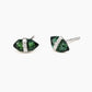 Raw Tourmaline Studs With Diamond