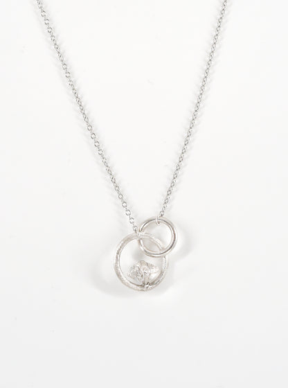 Infinite Loop Herkimer Necklace with Diamond