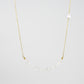 Herkimer Diamond Beaded Bar Necklace