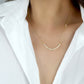 Opal Beaded Bar Necklace