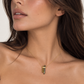 Tourmaline Dagger Necklace With Diamond
