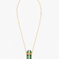 Tourmaline Dagger Necklace With Diamond