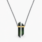 Tourmaline Dagger Necklace With Diamond