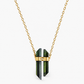 Tourmaline Dagger Necklace With Diamond