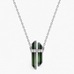 Tourmaline Dagger Necklace With Diamond