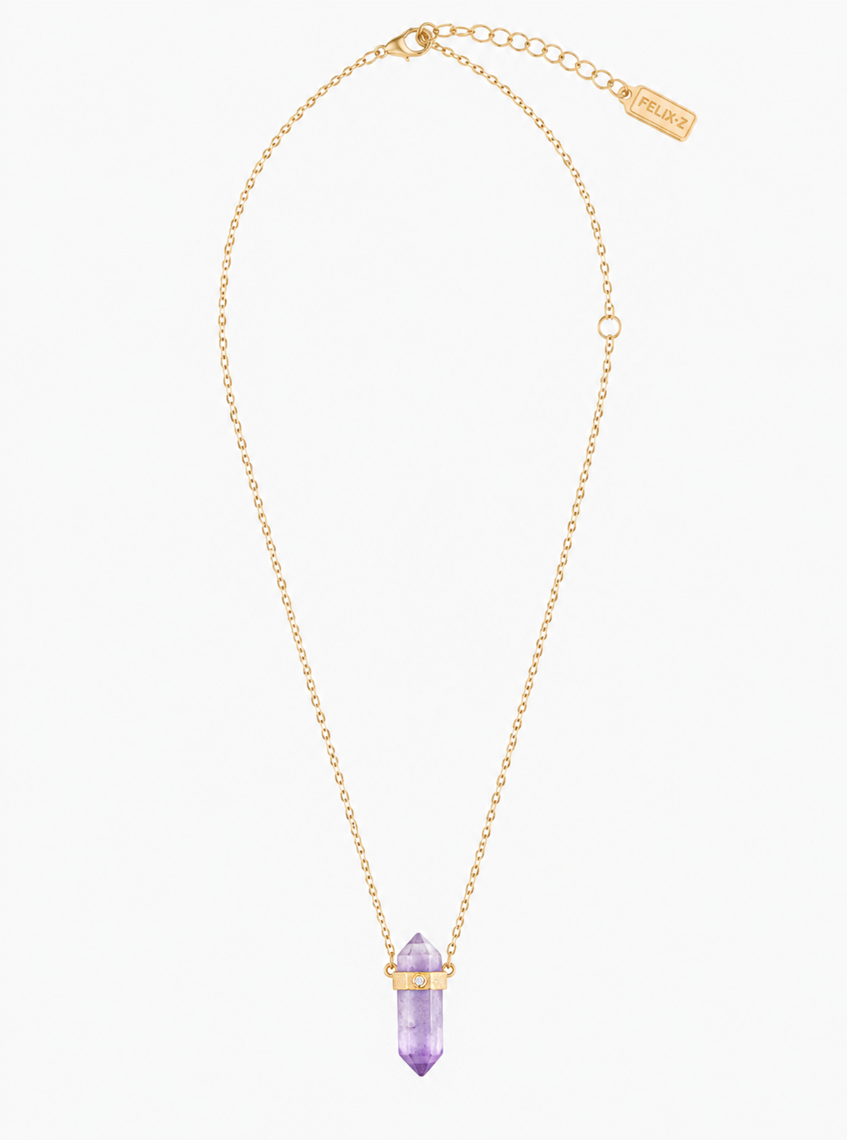 Tourmaline Point with Diamond Necklace