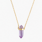 Tourmaline Point with Diamond Necklace