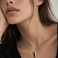 Double Bar Tourmaline Diamond Necklace