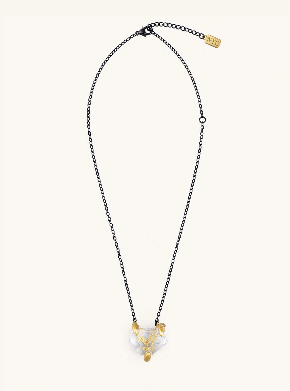 Raw Herkimer Diamond Necklace