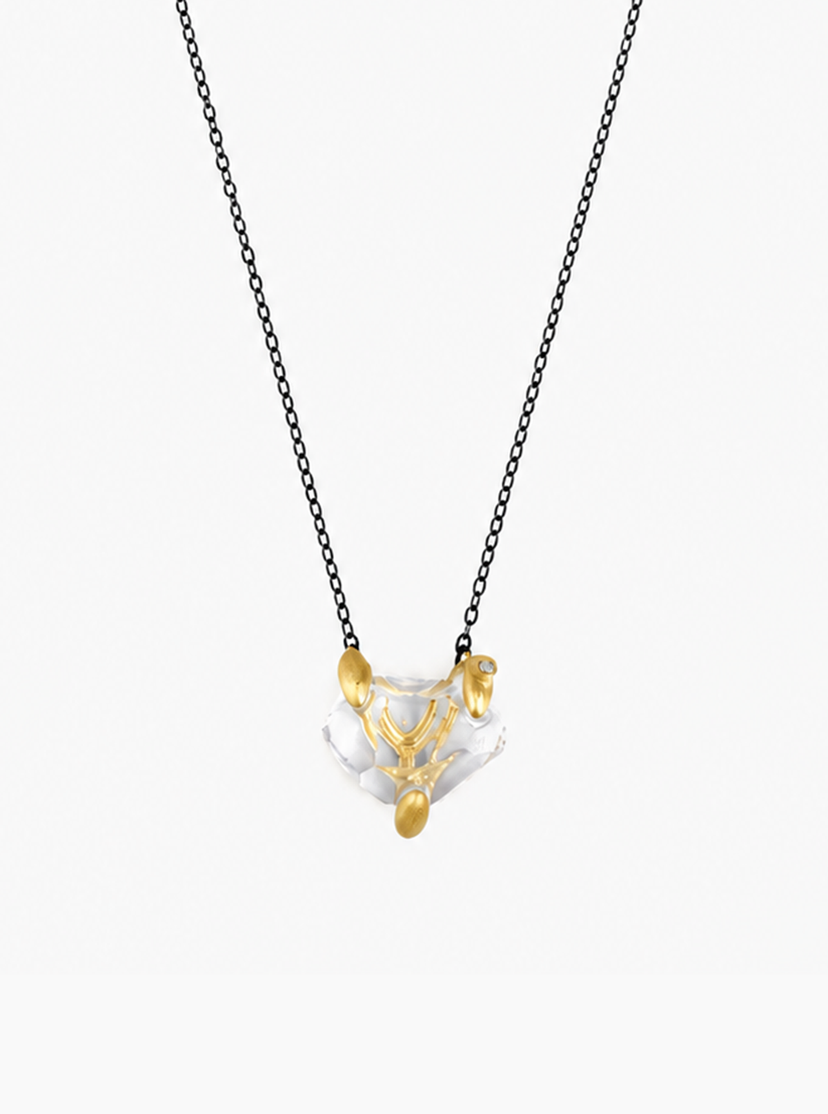 Raw Herkimer Diamond Necklace