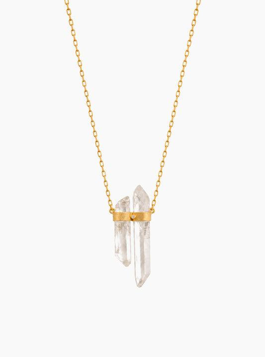 Double Himalayan Quartz Necklace