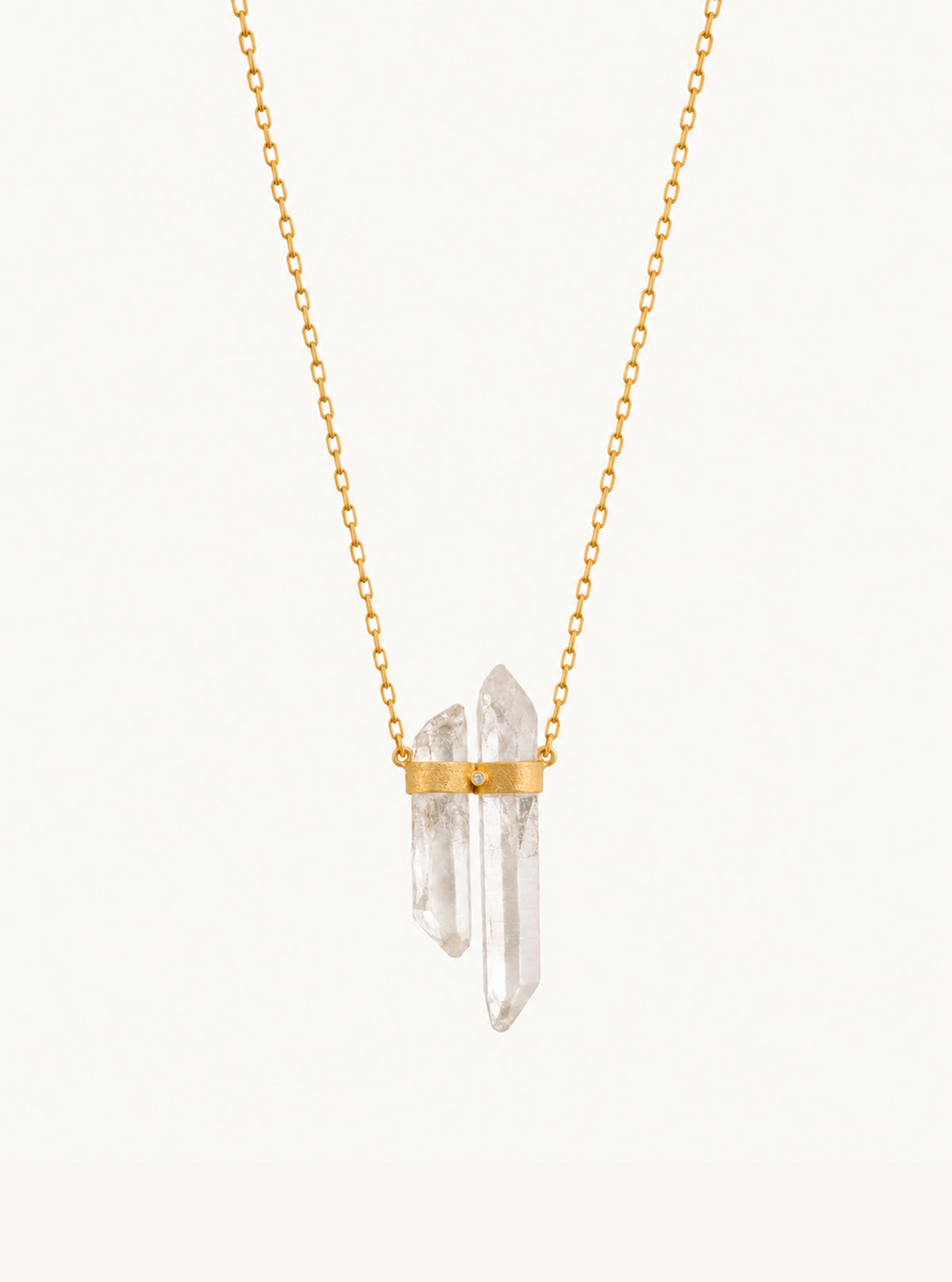 Double Himalayan Quartz Necklace