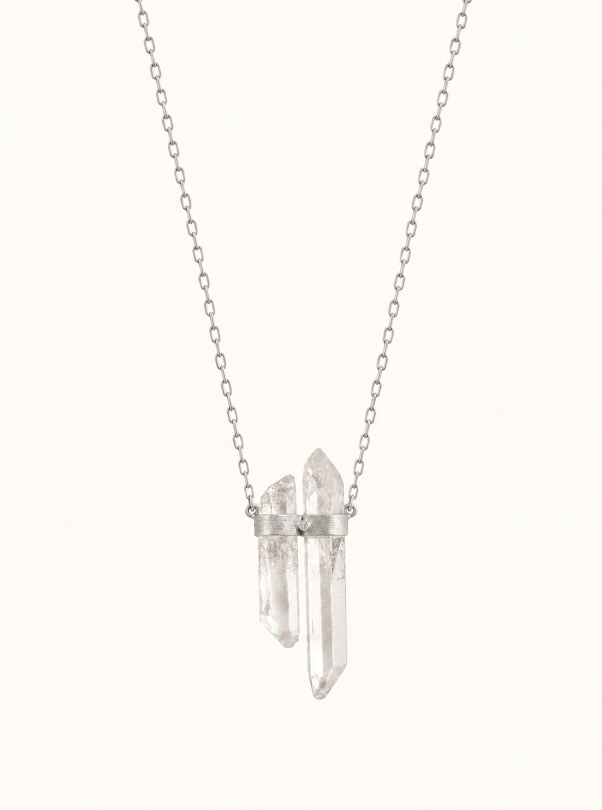 Double Himalayan Quartz Necklace