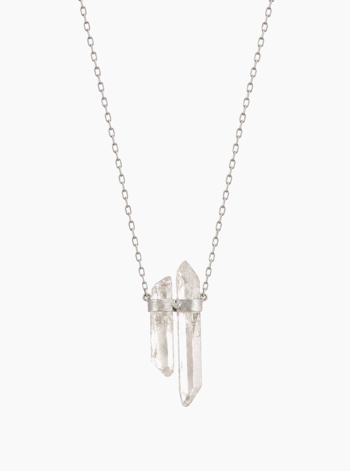 Double Himalayan Quartz Necklace