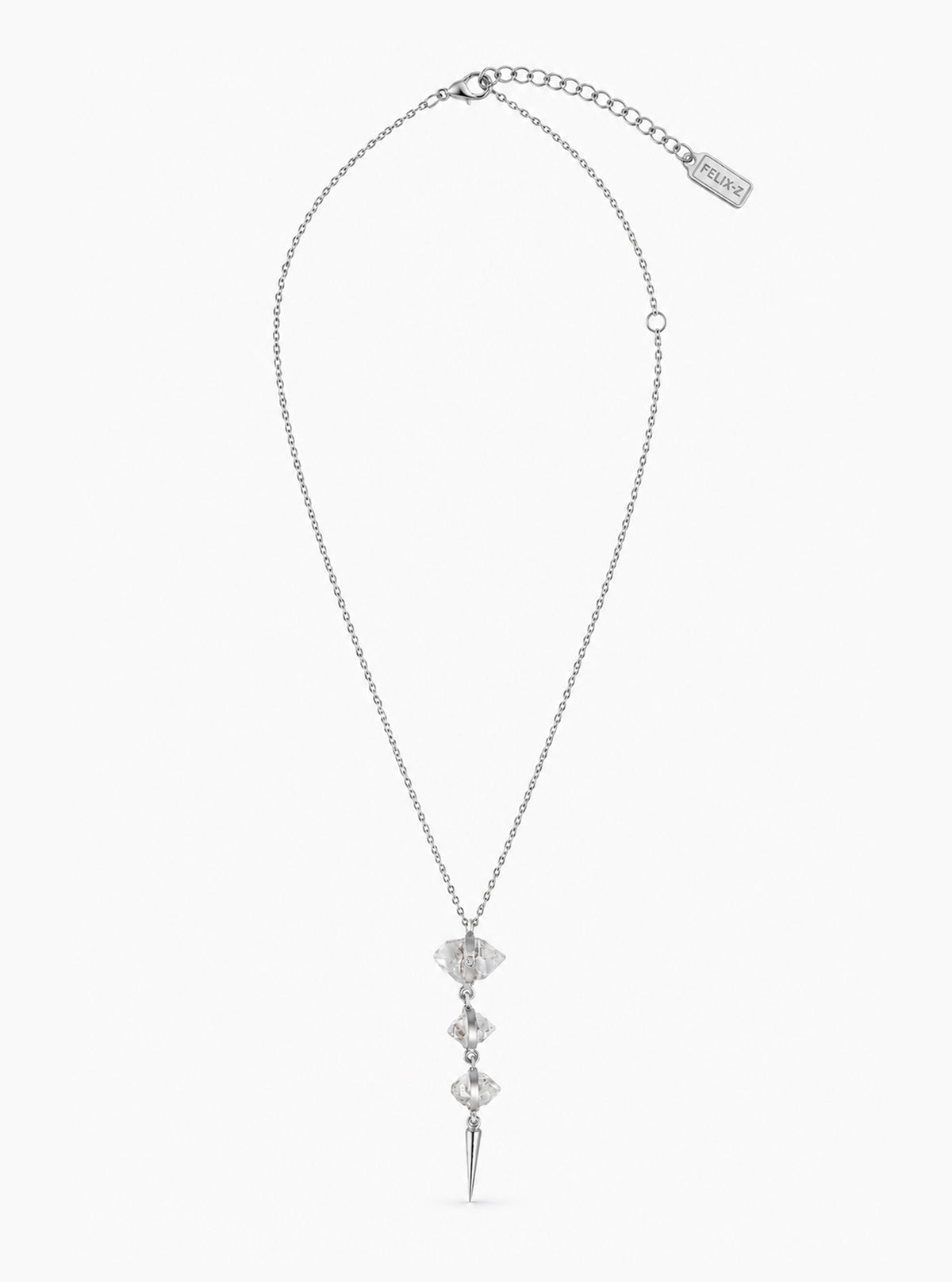 Triple Herkimer Diamond Necklace