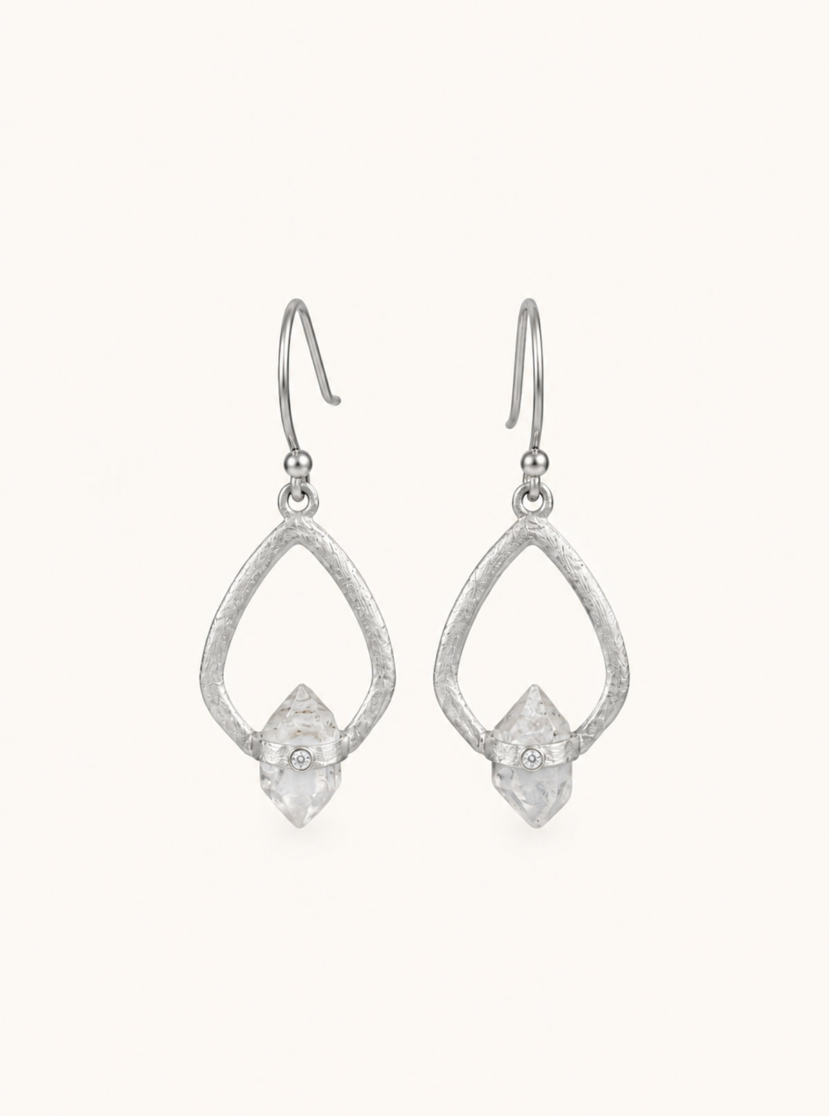 Herkimer Diamond Lantern Drop Earrings