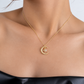 Moon Herkimer Diamond Necklace