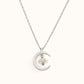 Moon Herkimer Diamond Necklace