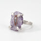 Amethyst Stalactite Flower Ring