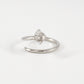 Herkimer Diamond Open Minimalist Nail Ring