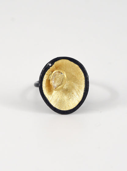 Herkimer Diamond Glamour Ring