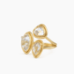 Double Herkimer Diamond Statement Ring