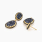 Double Drop Druzy Earrings With CZ