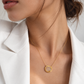 Oval Druzy Necklace With Diamond
