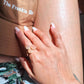 Triple Druzy with Diamond Ring