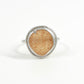 Small Egg Shape Druzy with Diamond Ring